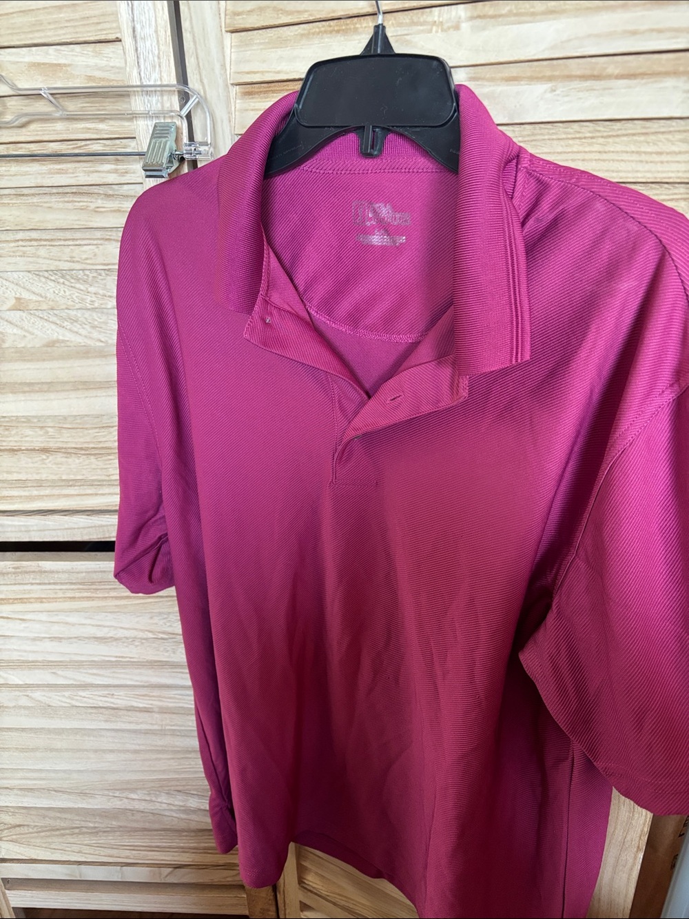 Men's Polo in Raspberry  Large
